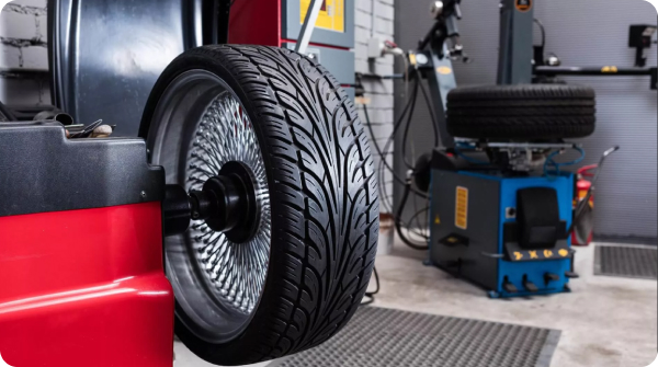 Обычная резина + проверка углов установки колес (диагностика сход-развала) — фото