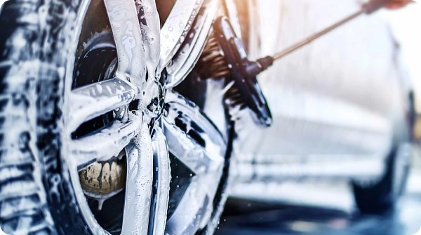 Замена колес с мойкой и балансировкой + проверка углов установки колес (диагностика сход-развала) — фото