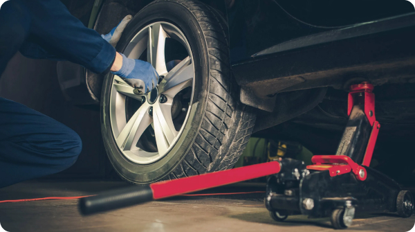 Замена колес в сборе без мойки и балансировки + проверка углов установки колес (диагностика сход-развала) — фото